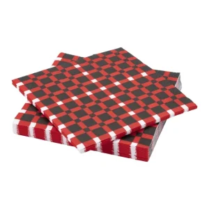 Weihnachtsservietten Karos Bunt